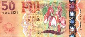 P118 Fiji Islands 50 Dollars (Flora & Fauna) 2012